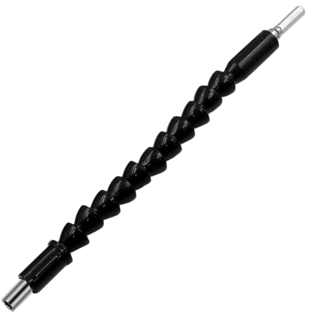 Flexible electric drill bit holder