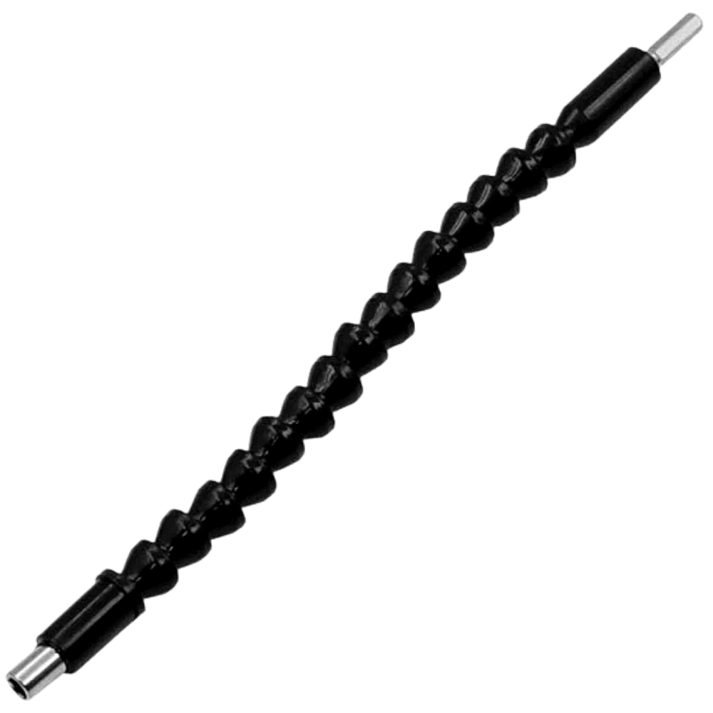 Flexible electric drill bit holder