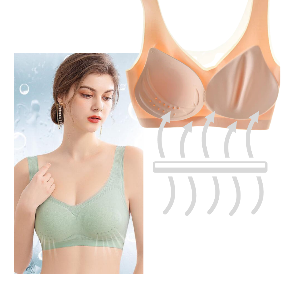 Reggiseno ultrasottile in seta di ghiaccio senza cuciture