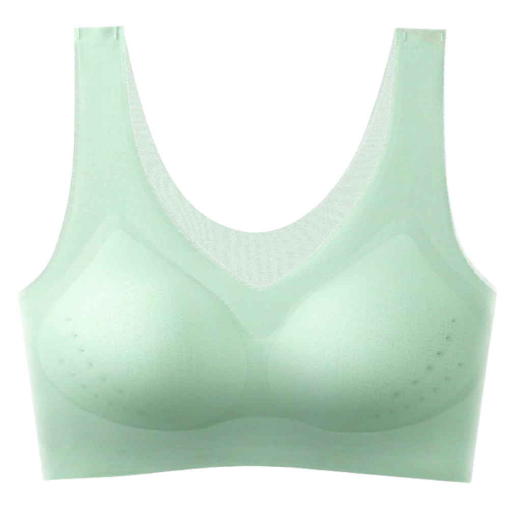 Ultra-thin seamless ice silk bra