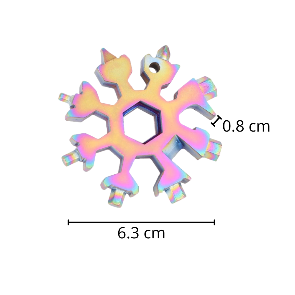 Multiutensile a fiocco di neve in acciaio inossidabile 18-in-1 - Ozerty