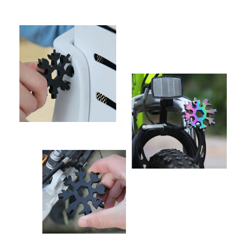 Multiutensile a fiocco di neve in acciaio inossidabile 18-in-1 - Ozerty