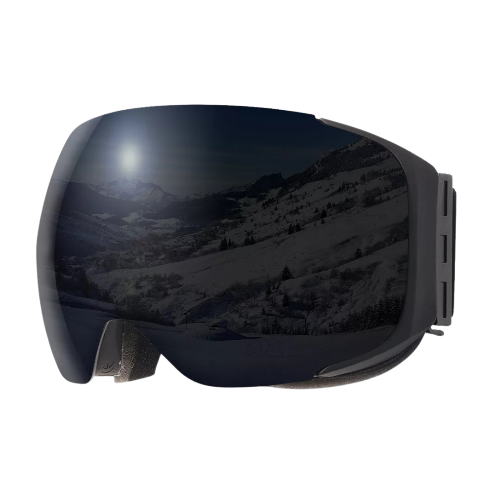 Snow goggles with lens pack