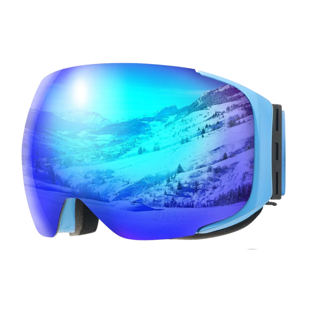 Snow goggles with lens pack
