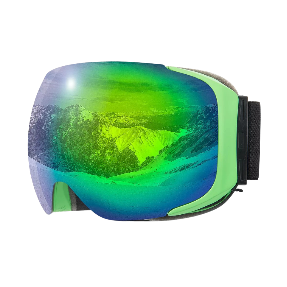 Snow goggles with lens pack