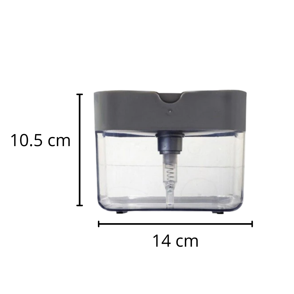 Distributore di detersivo da cucina con porta spugna - Ozerty