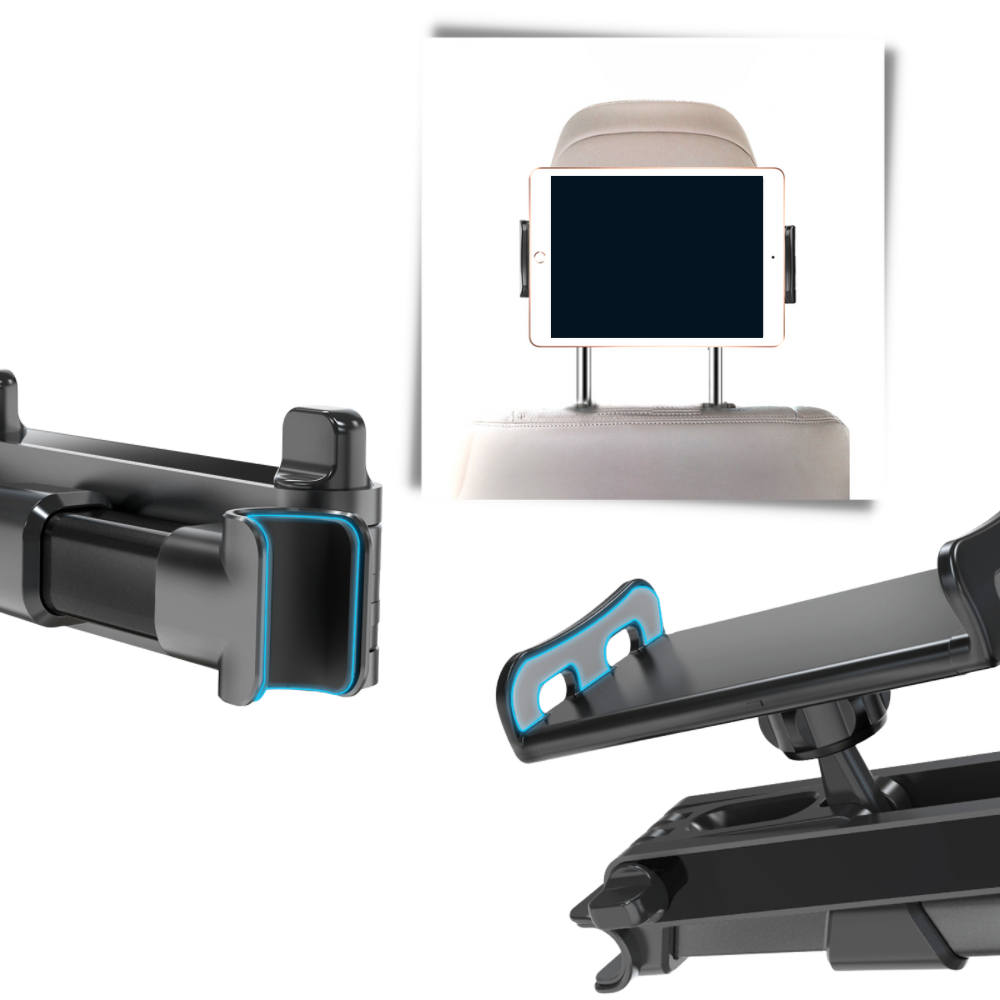 Supporto per tablet e telefono sul sedile posteriore dell'auto - Ozerty