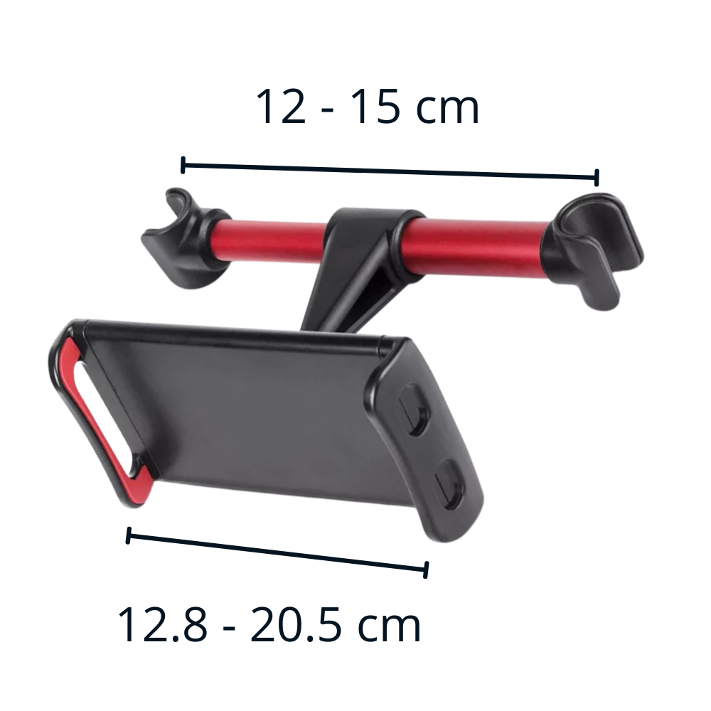 Supporto per tablet e telefono sul sedile posteriore dell'auto - Ozerty