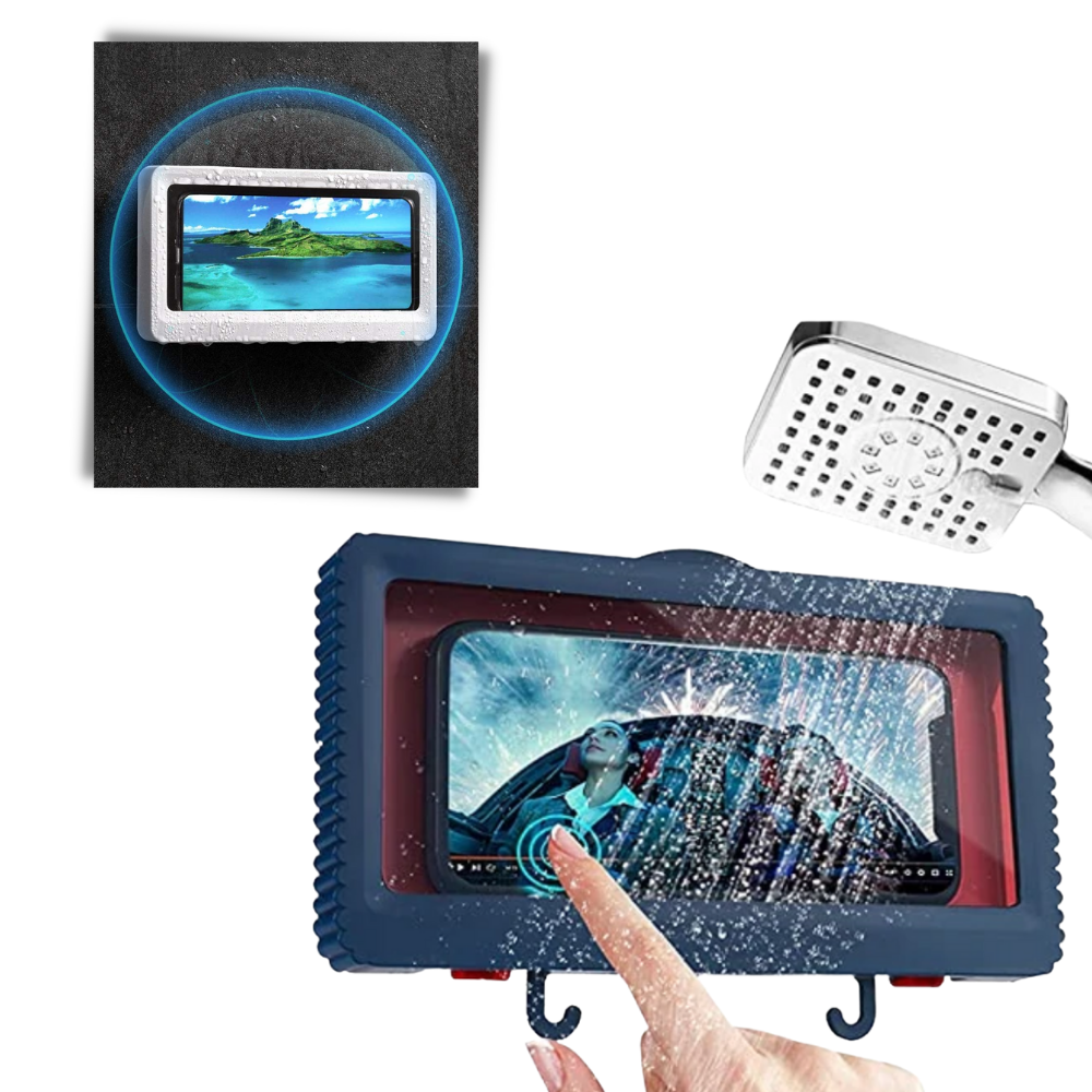 Supporto impermeabile per il telefono per la parete della doccia - Ozerty