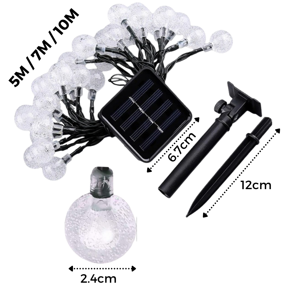 Stringa di luce solare a ghirlanda - Ozerty