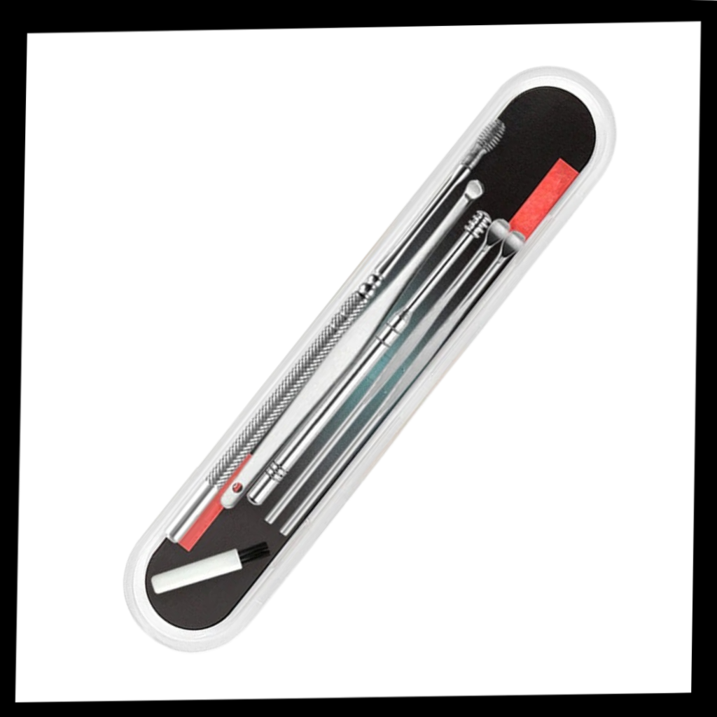 Set di strumenti per la pulizia del cerume in acciaio inossidabile - Ozerty