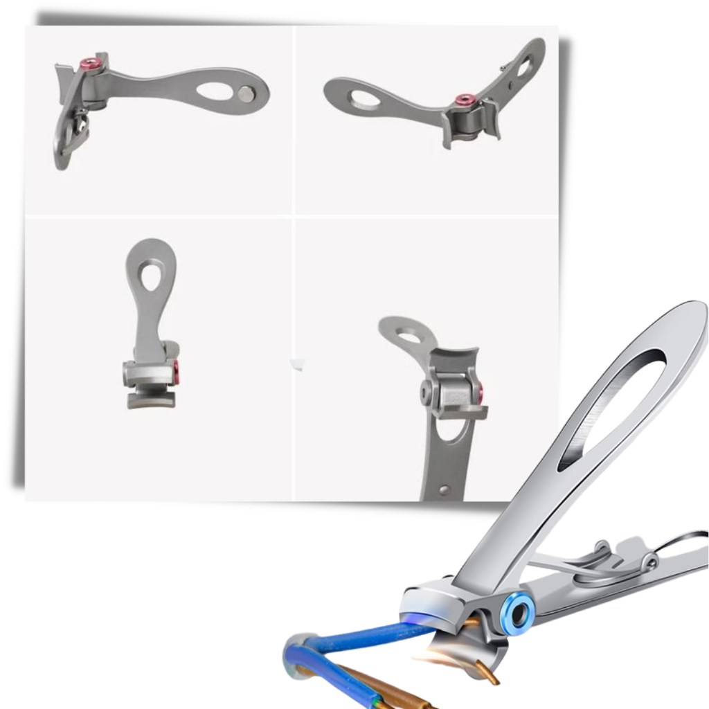 Tagliaunghie a mascella larga in acciaio inossidabile - Ozerty