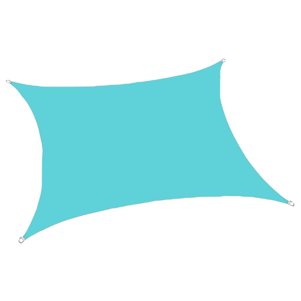 Rectangular weatherproof parasol sail