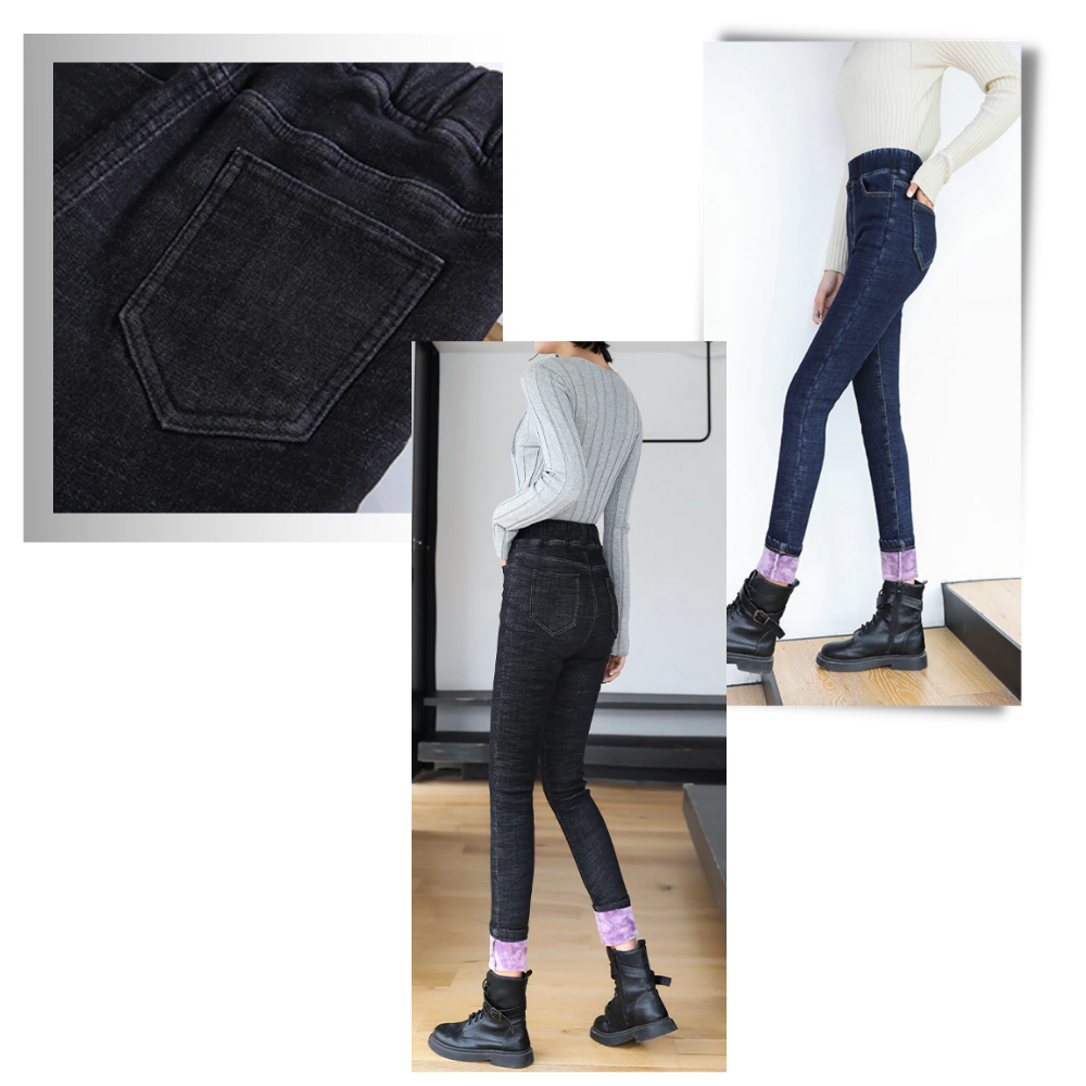 Jeggings termici in pile da donna - Ozerty