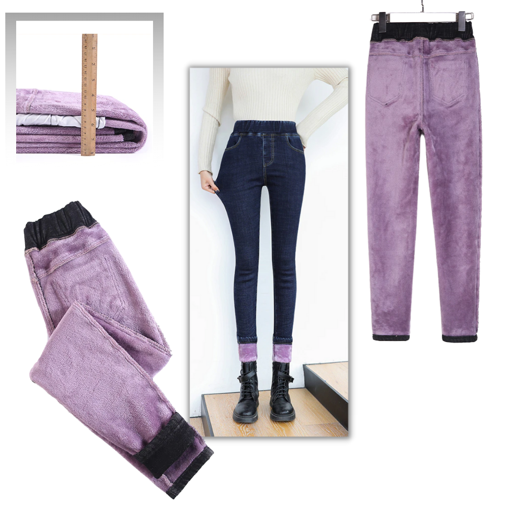 Jeggings termici in pile da donna - Ozerty