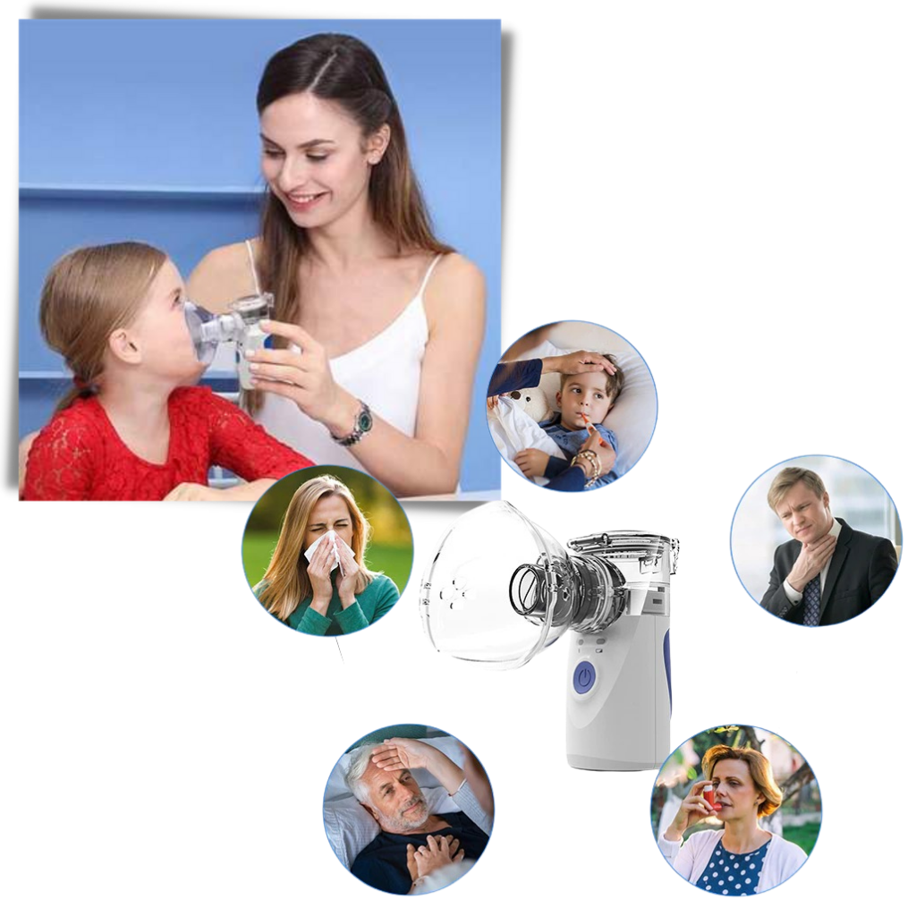 Nebulizzatore a ultrasuoni per bambini e adulti - Ozerty