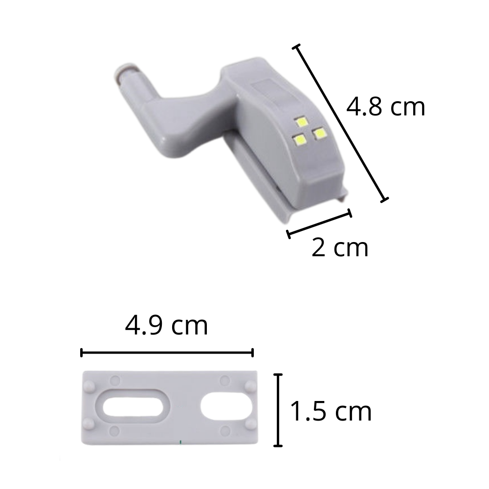 Confezione da 3 luci a LED a cerniera - Ozerty