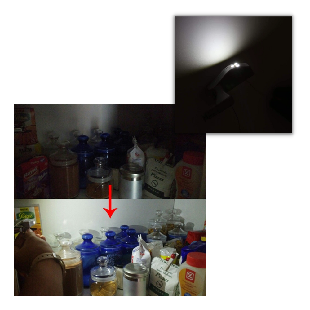 Confezione da 3 luci a LED a cerniera