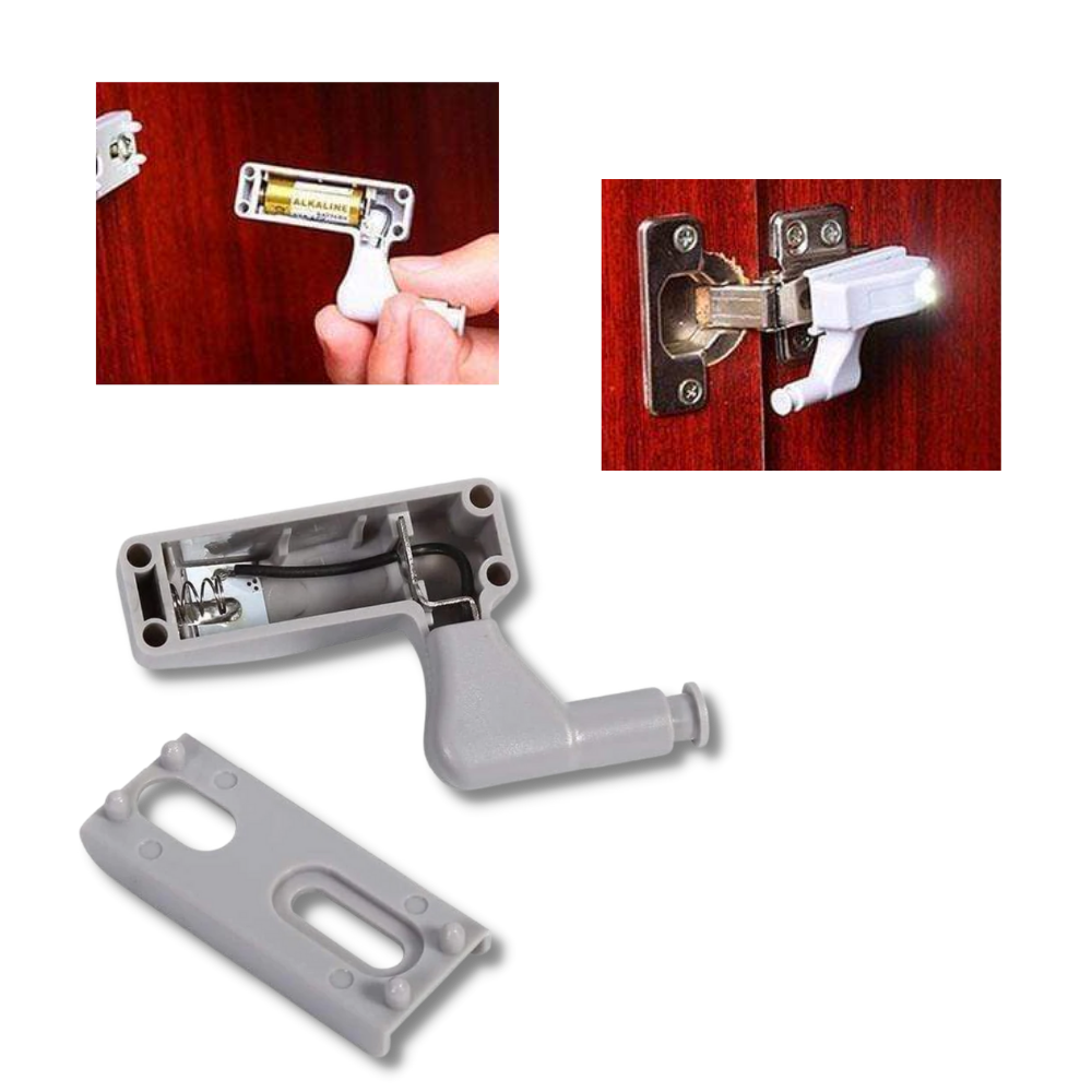 Confezione da 3 luci a LED a cerniera - Ozerty