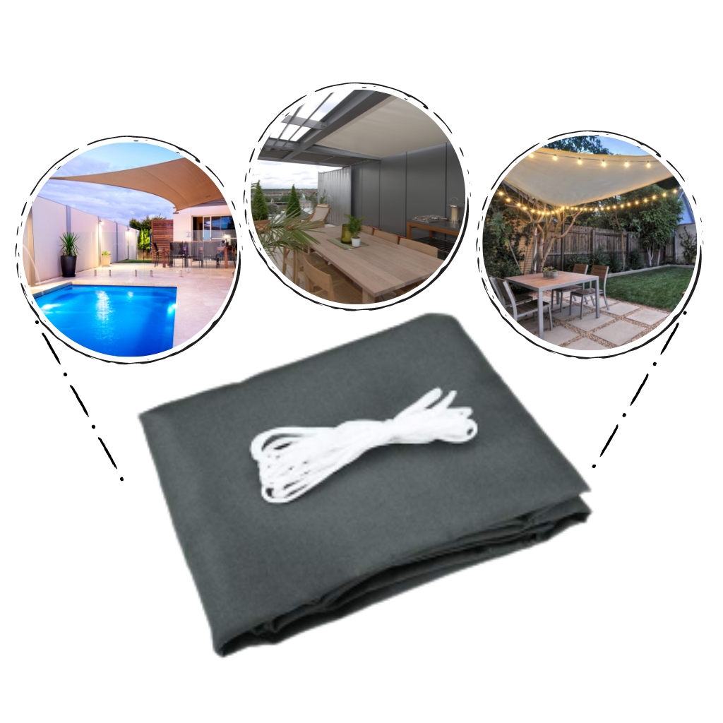 Vela parasole a triangolo resistente all'acqua - Ozerty