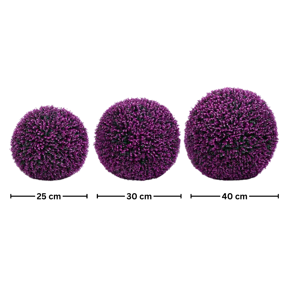 Palline topiarie di erba sintetica - Ozerty