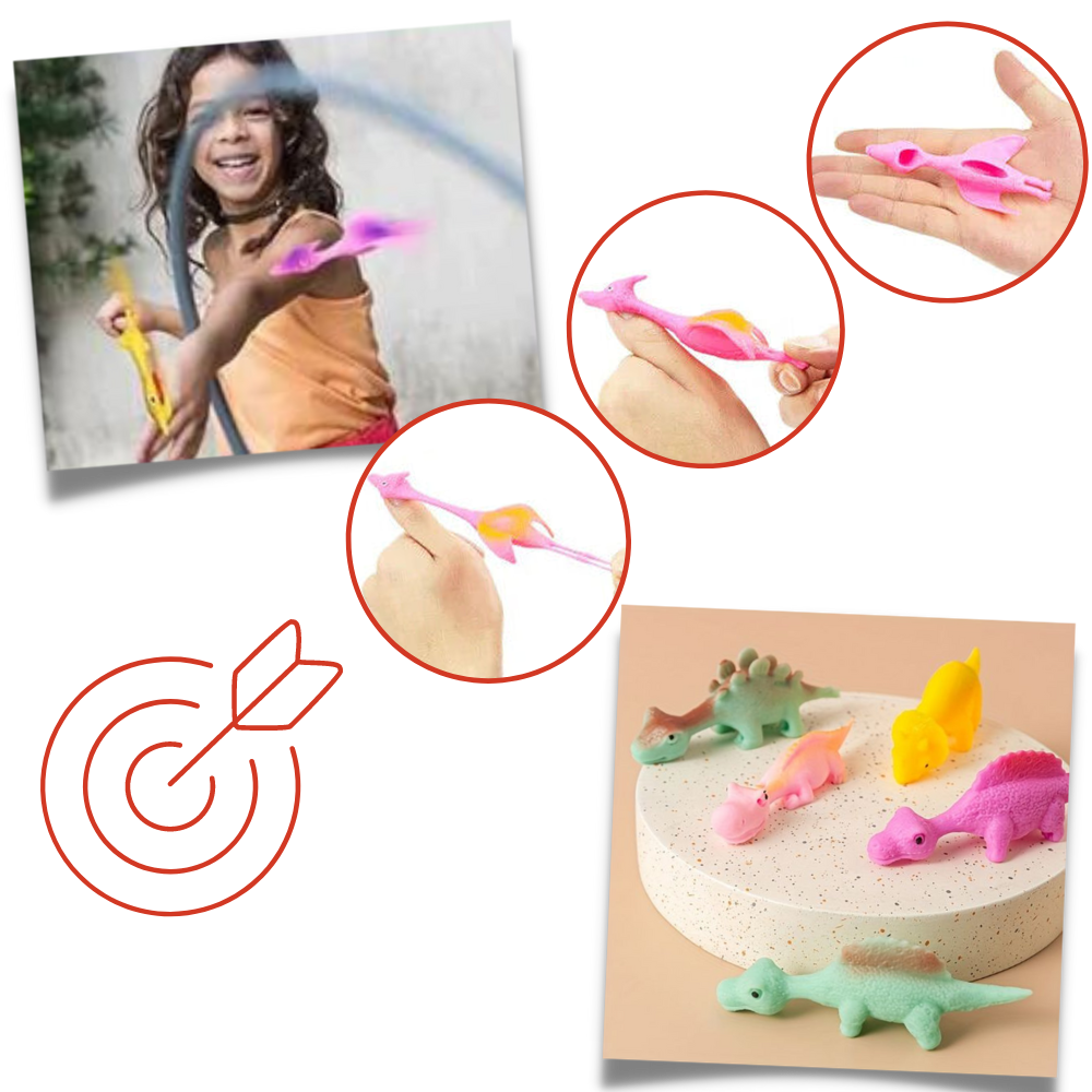 Dinosauro da dito con fionda appiccicosa - Ozerty