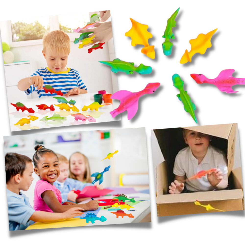 Dinosauro da dito con fionda appiccicosa - Ozerty