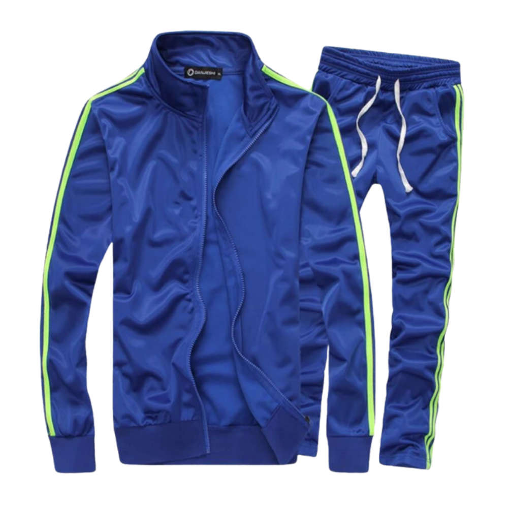 Tuta da ginnastica dinamica da uomo -Blu/MBlu/LBlu/XLBlu/XXLBlu/3XLBlu/4XLBlu/5XL - Ozerty