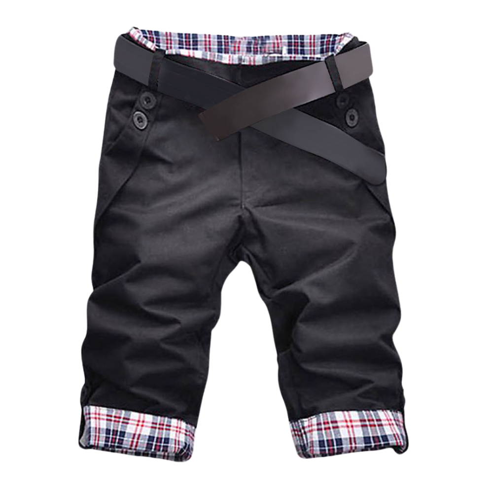 Pantaloncini Cargo eleganti da uomo -Nero/MNero/LNero/XLNero/XXLNero/3XL - Ozerty