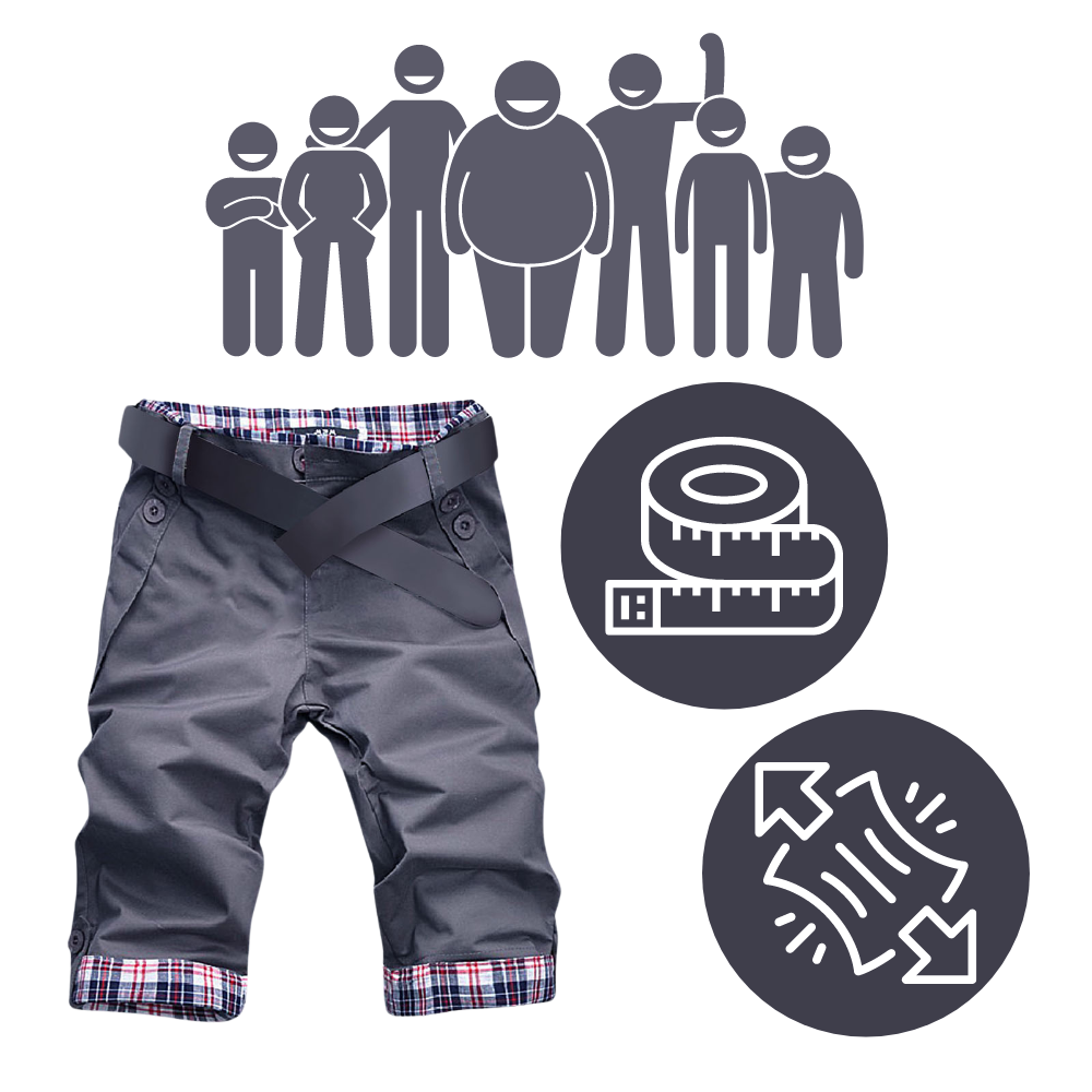 Pantaloncini Cargo eleganti da uomo - Ozerty