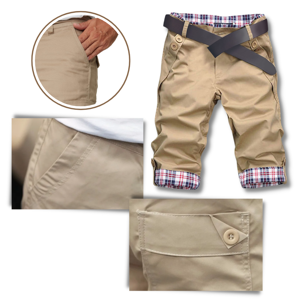 Pantaloncini Cargo eleganti da uomo - Ozerty