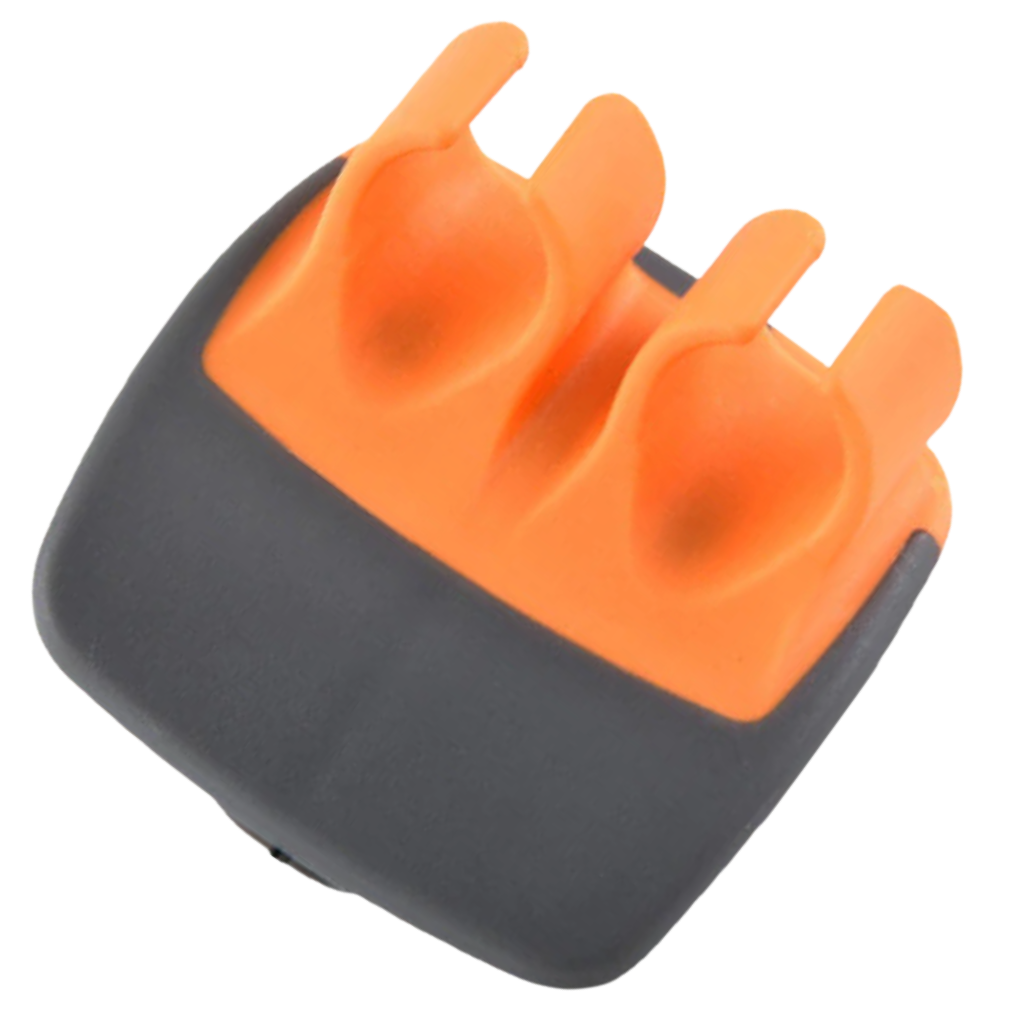 Double finger peeler for fruits and vegetables