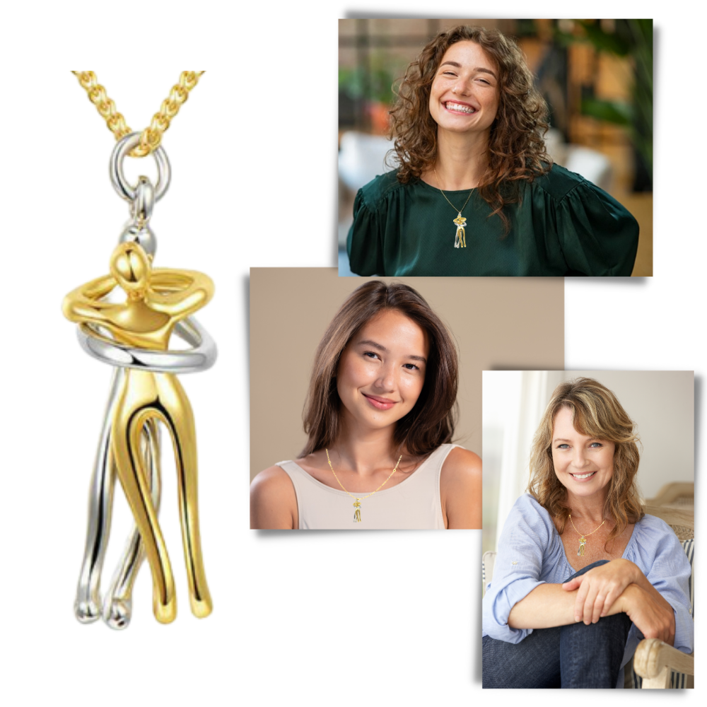 Collana per coppia Abbraccio d'Amore - Ozerty