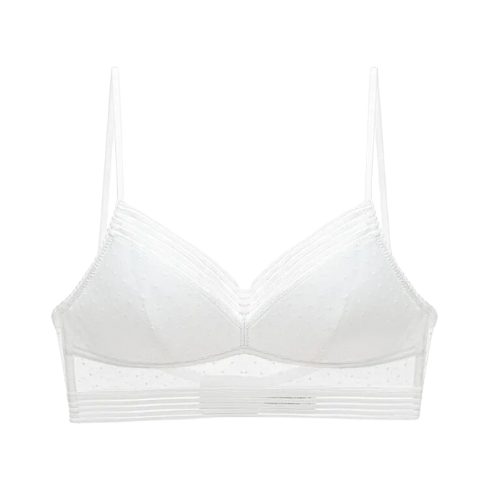 Reggiseno invisibile in pizzo per uno stile senza cuciture -Bianco/SBianco/MBianco/LBianco/XLBianco/XXL - Ozerty