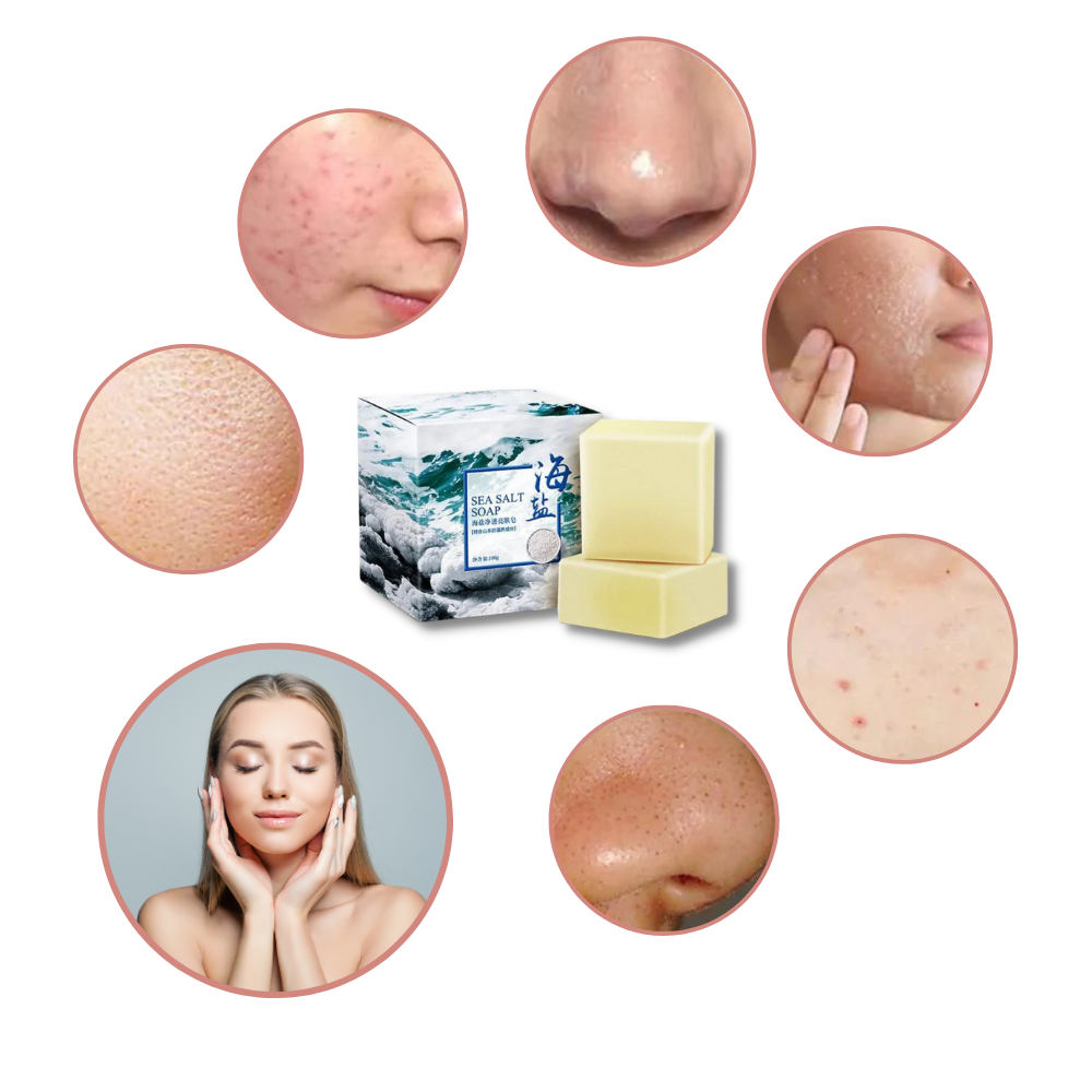 Sapone antiacne naturale al sale marino - Ozerty