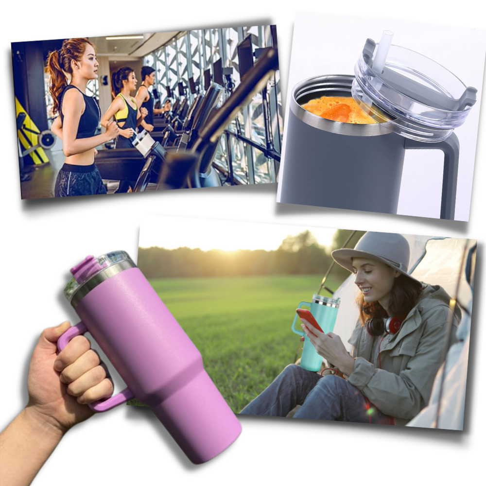 Tazza per auto di grande capacità con manico - Ozerty