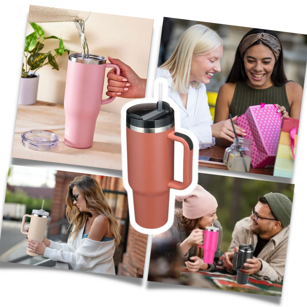 Tazza per auto di grande capacità con manico - Ozerty