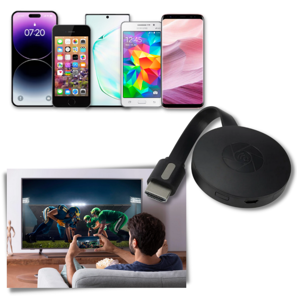 Stick TV HDMI Dongle per Proiezione da Telefono - Ozerty