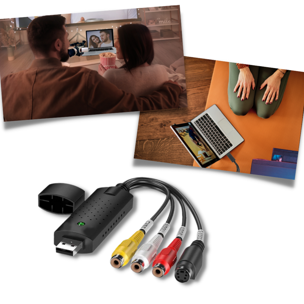 Adattatore di cattura USB 2.0 Video TV DVD VHS DVR - Ozerty