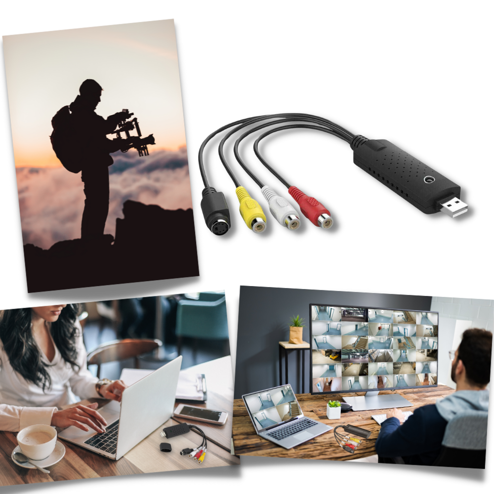 Adattatore di cattura USB 2.0 Video TV DVD VHS DVR - Ozerty