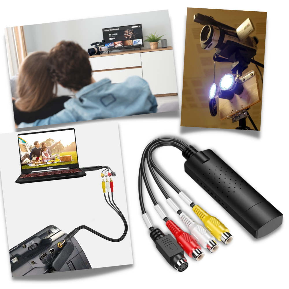 Adattatore di cattura USB 2.0 Video TV DVD VHS DVR - Ozerty