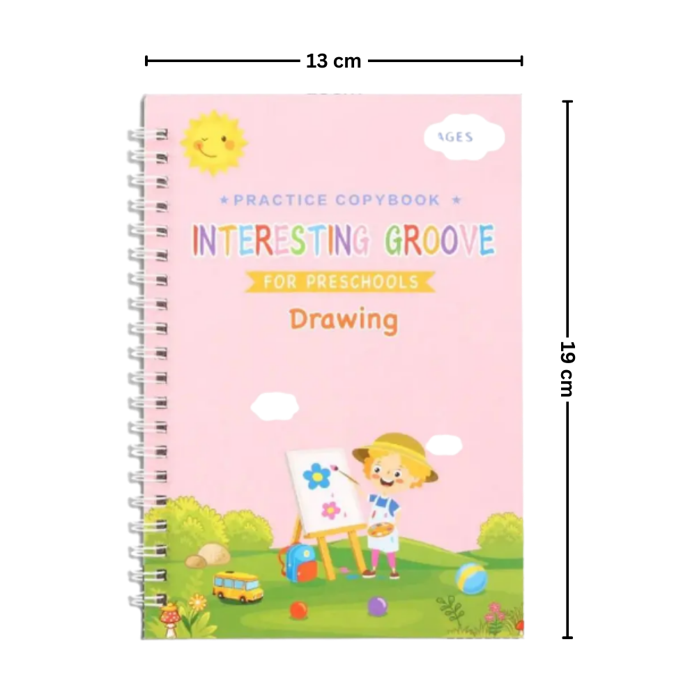 Quaderni di Pratica con Solchi Scrivibili e Cancellabili - Ozerty