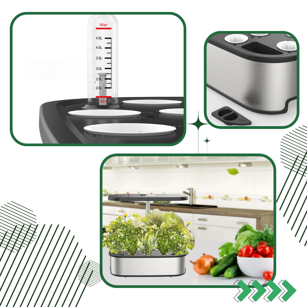 Giardino Idroponico con 12 Capsule per Piante - Ozerty