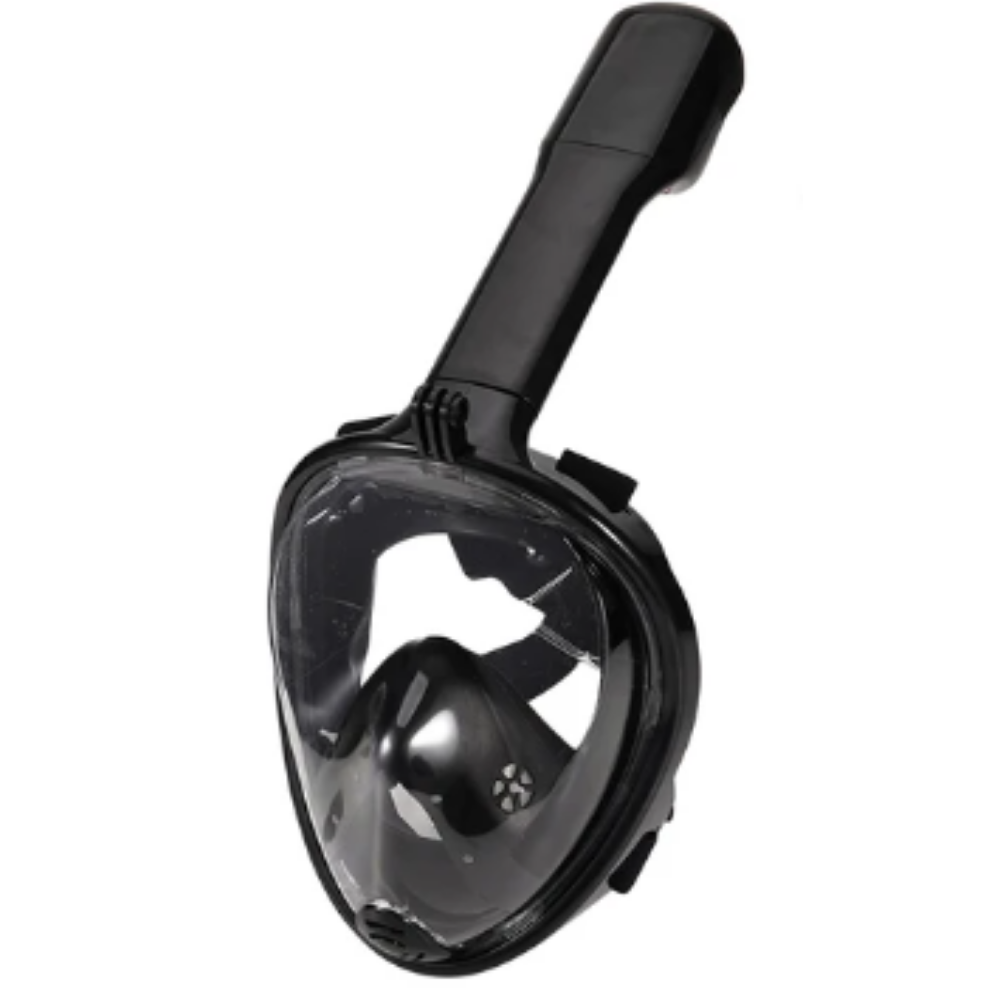 Maschera da snorkeling con vista panoramica a 180° -Nero/BambiniNero/AdolescentiNero/Adulti - Ozerty