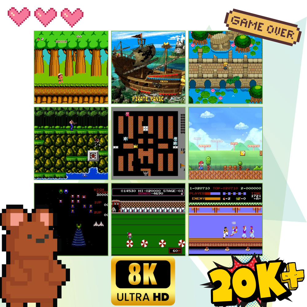 Console di Gioco Retrò 20.000+giochi - Ozerty