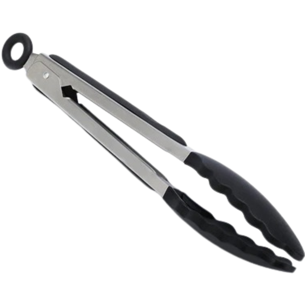 Pinza per barbecue con impugnatura in silicone