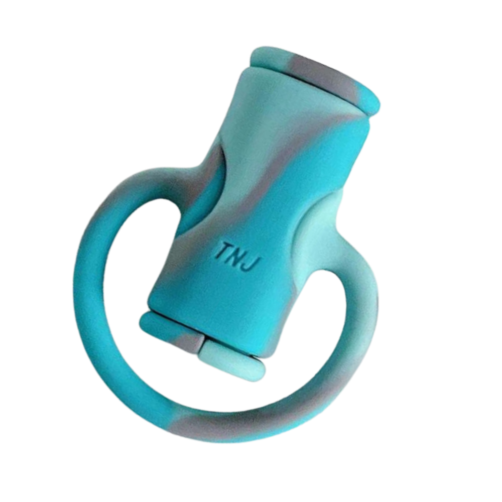Avvolgicavo in silicone 2 in 1 -Blu sfumato - Ozerty