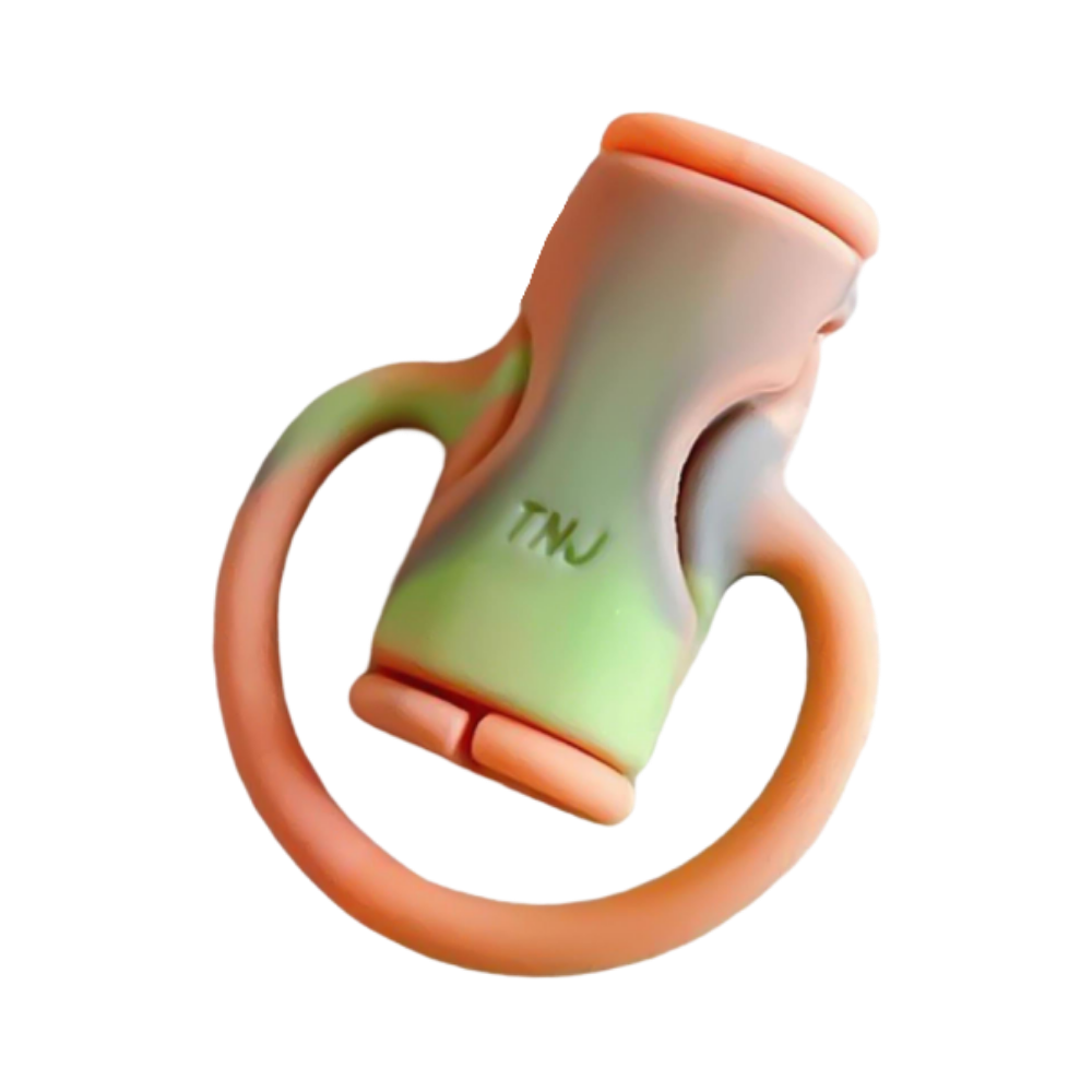 Avvolgicavo in silicone 2 in 1 -Arancione Verde - Ozerty