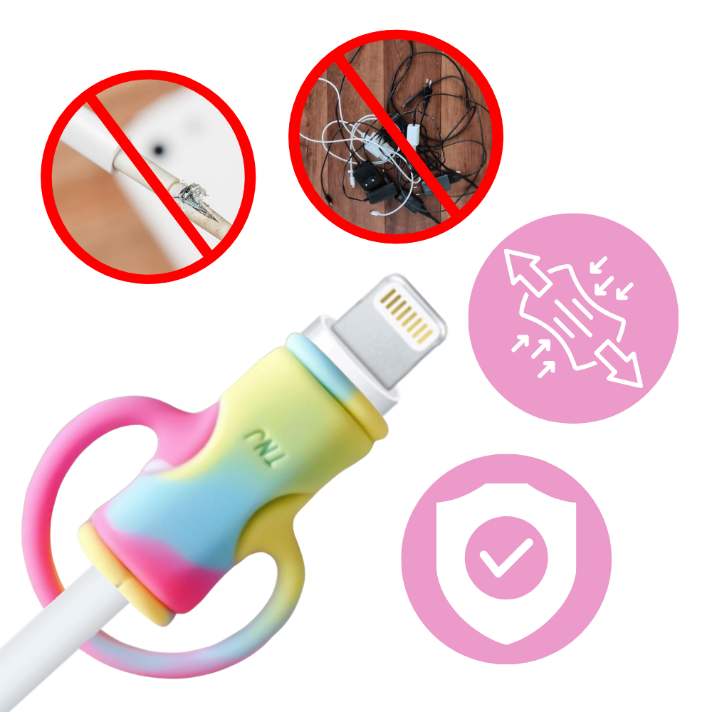 Avvolgicavo in silicone 2 in 1 - Ozerty