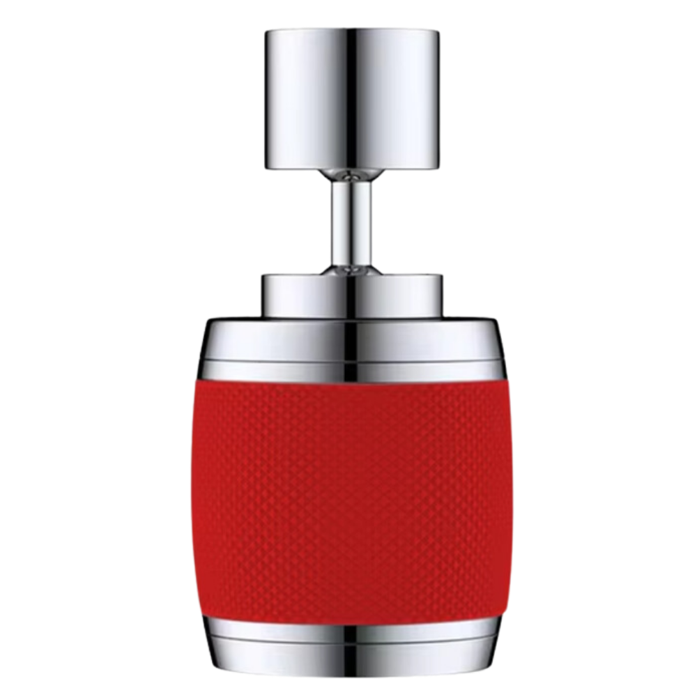 Filtro per l'Acqua del Rubinetto con Rotazione a 360° e 3 Modalità -Rosso - Ozerty